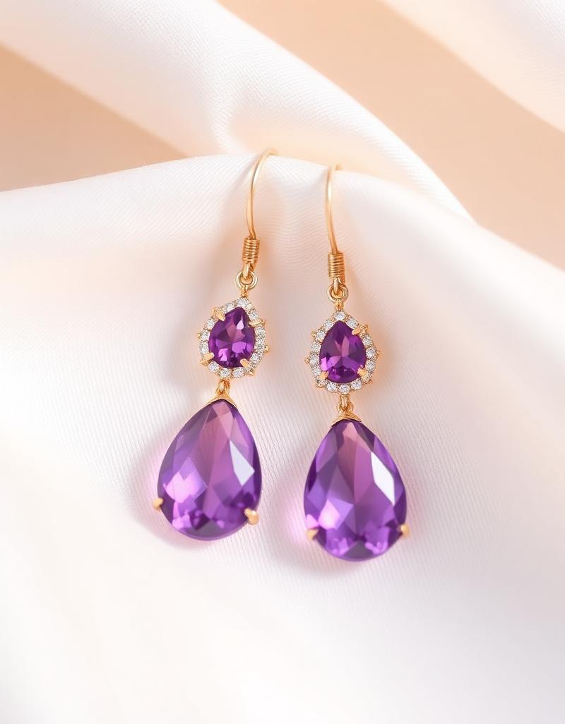 Amethyst Drop Earrings