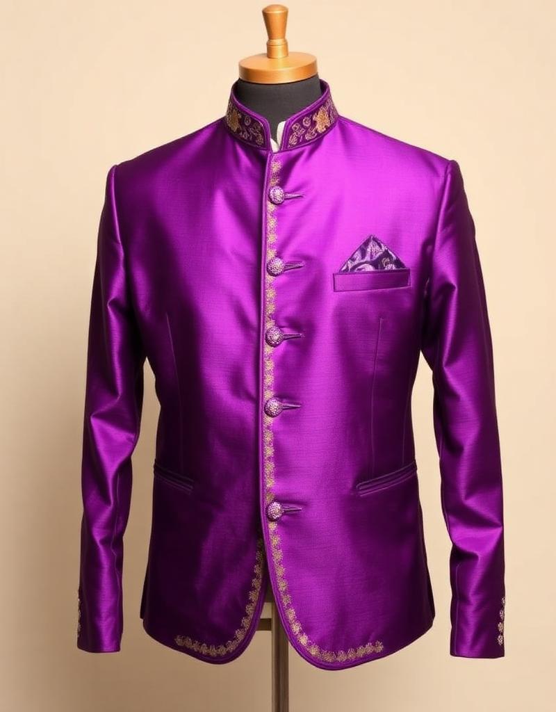 Royal Purple Bandhgala