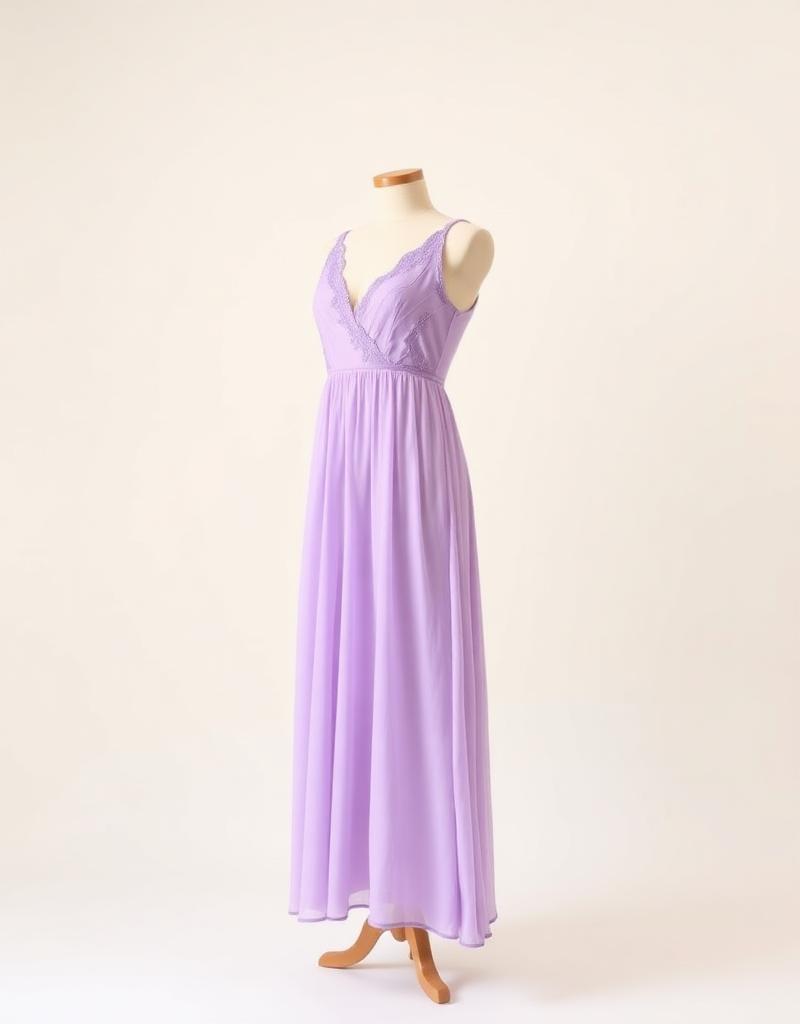 Lilac Chiffon Anarkali